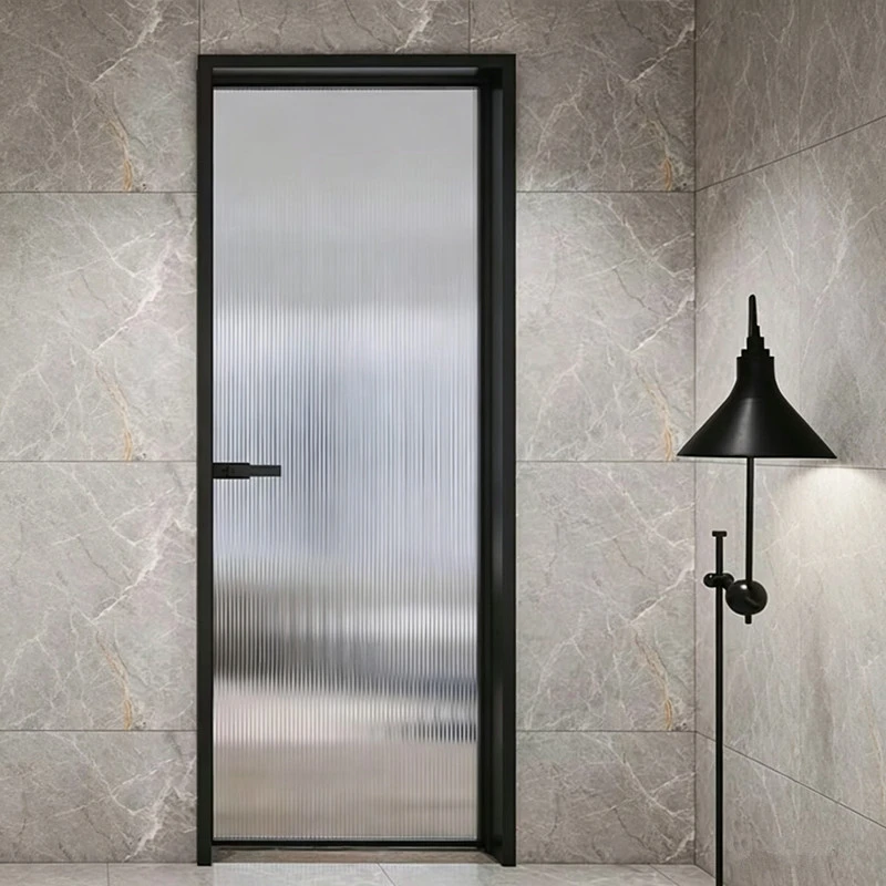 Reeded Glass Swing Door